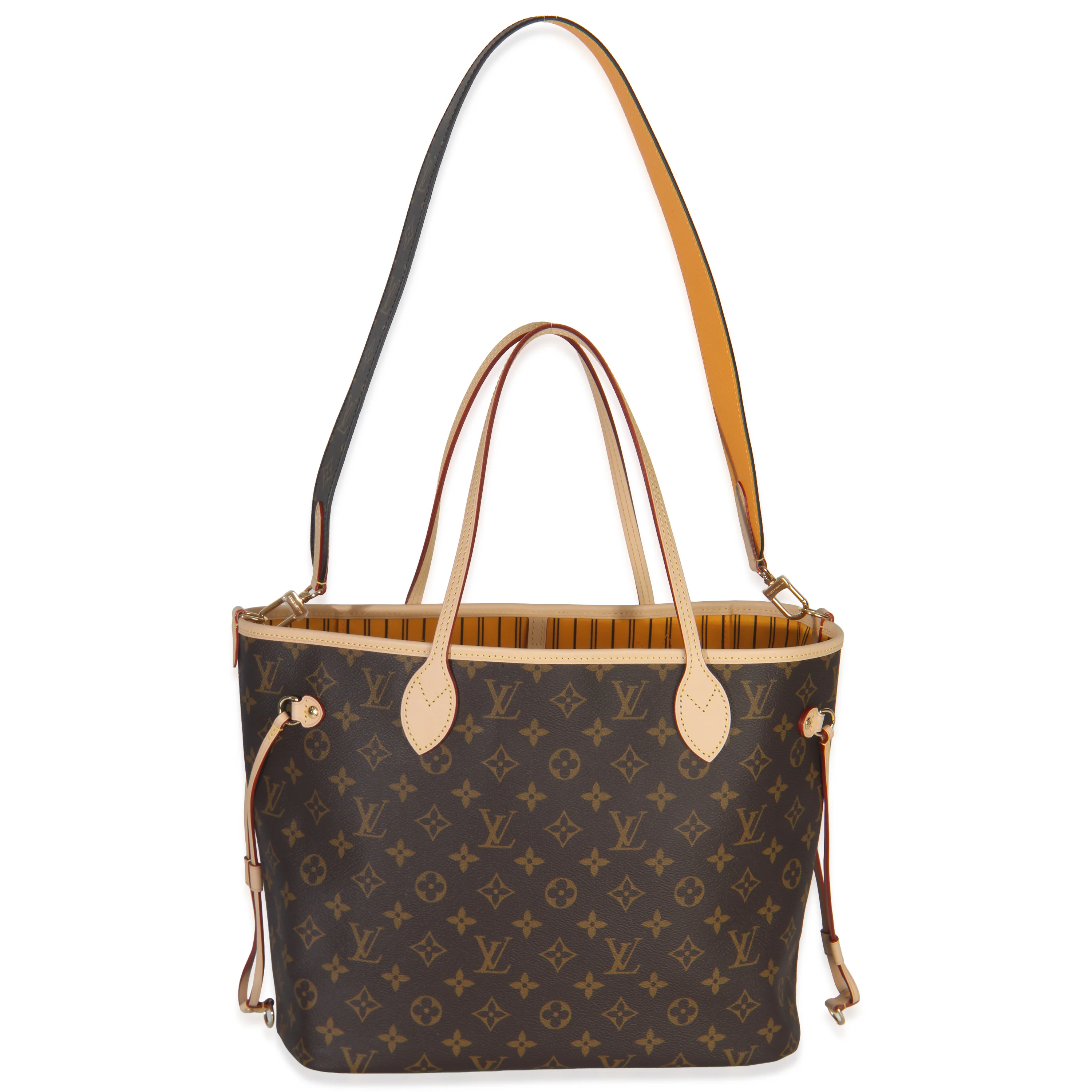 Jaune Safran Monogram Canvas Neverfull Bandouliere Inside Out MM - Image 5