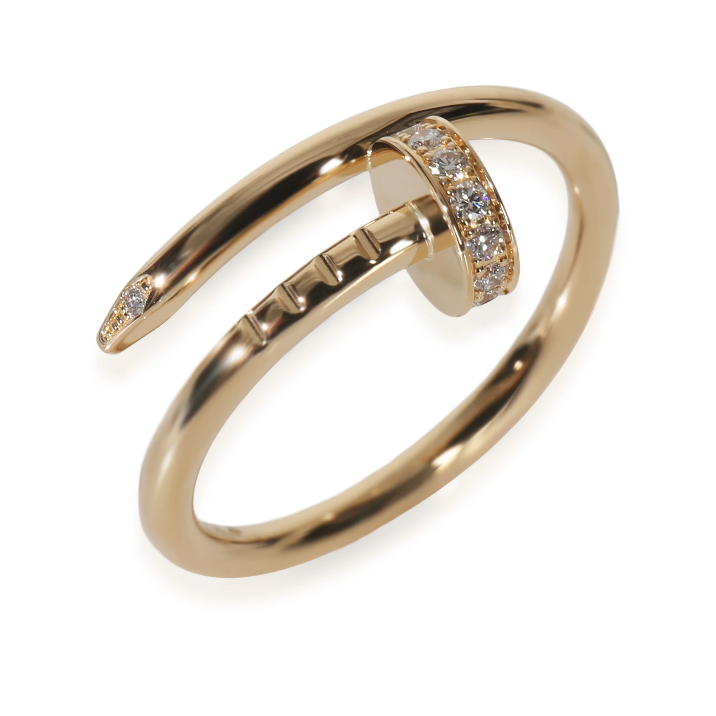 Yellow Gold Diamond Small Model Juste Un Clou Ring - Image 4